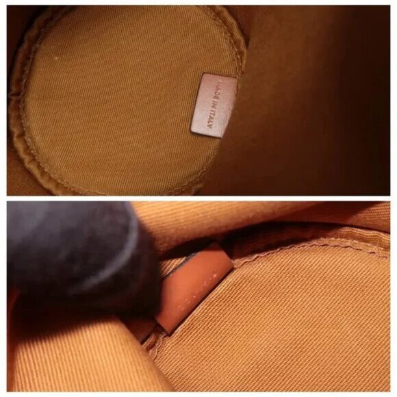 100% Authentic CELINE Drawstring Bucket White Leather Shoulder Bag 1122-10424 - Picture 11 of 12